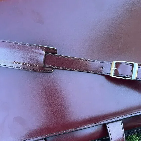 Jack Georges Milano Leather Business Laptop Case - Picture 6 of 11